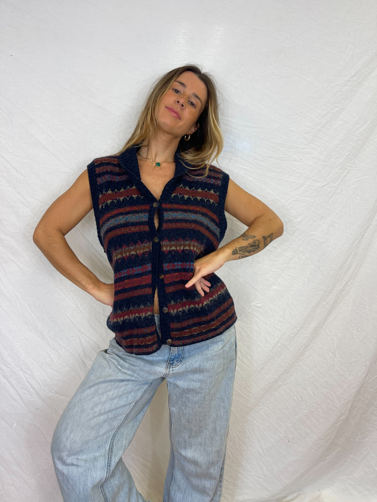 Vintage Wool Blend Vest