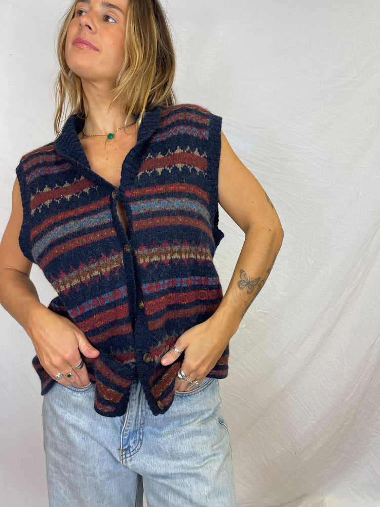 Vintage Wool Blend Vest