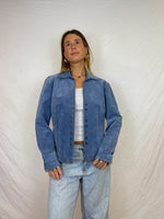 Vintage Baby Blue Suede Jacket