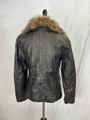 00's Faux Fur Leather Number