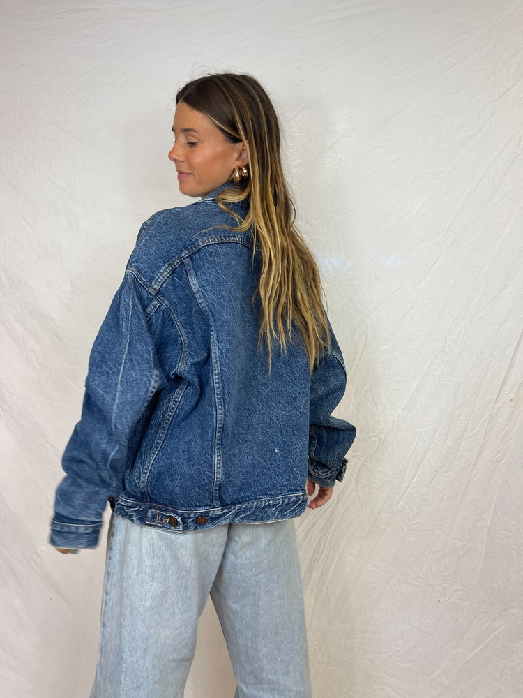 Vintage Dark Wash Denim Jacket