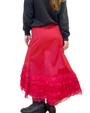 
                
                    Load image into Gallery viewer, Italian Scarlet Ruffle Maxi
                
            