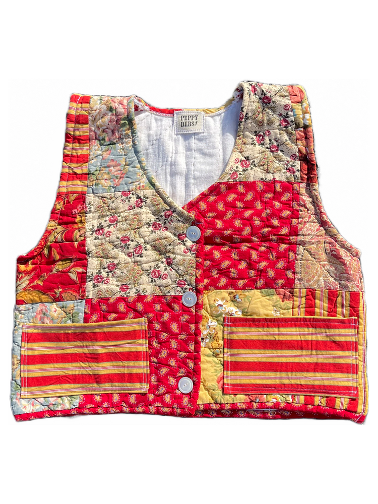 Handmade Patchwork Vest - M/L