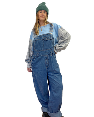 
                
                    Load image into Gallery viewer, Vtg Dark Wash Overalls - Large
                
            