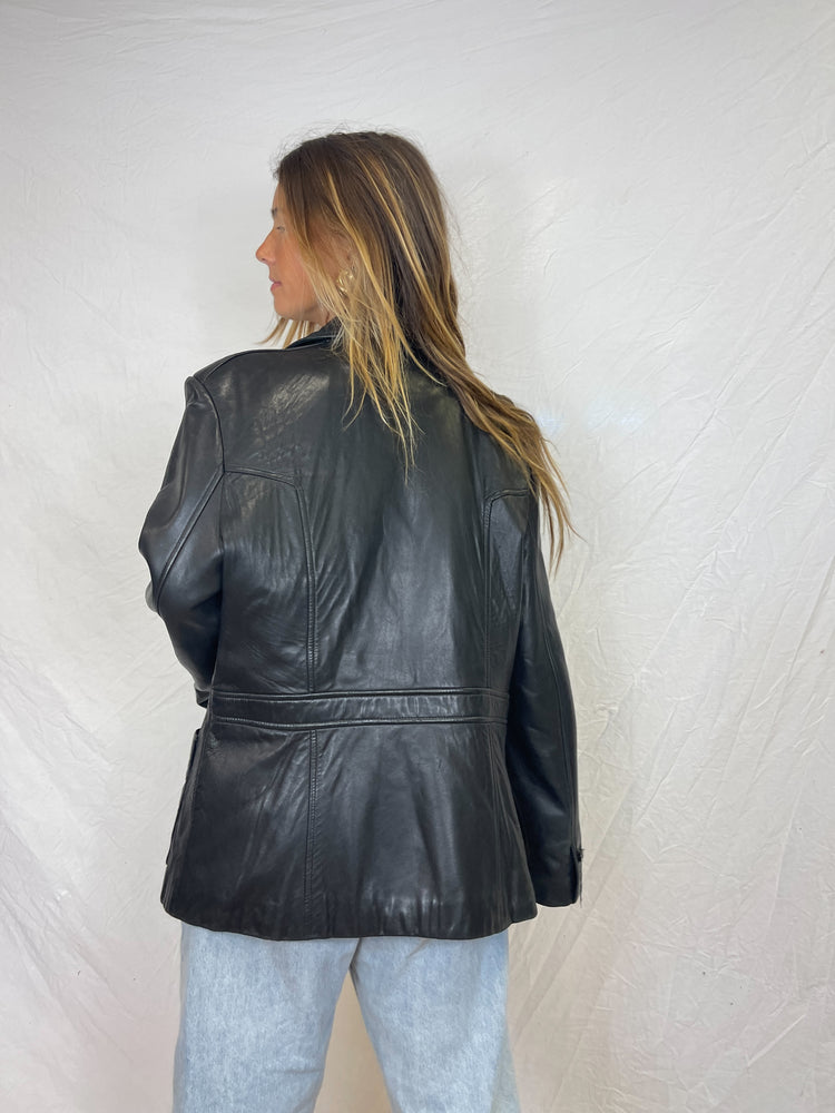 90's Chic Leather Jacket