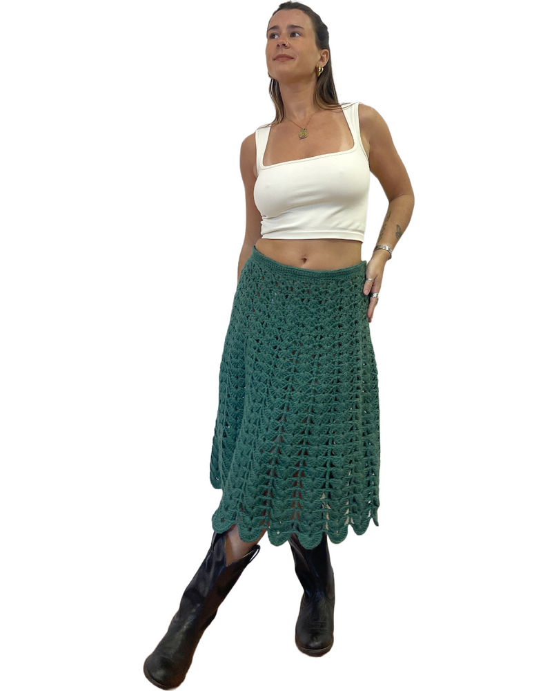 
                
                    Load image into Gallery viewer, 70&amp;#39;s Handmade Crochet Maxi
                
            