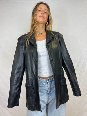 90's Chic Leather Jacket