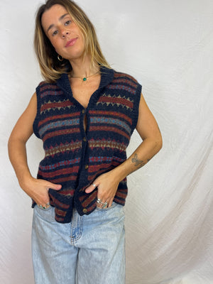 Vintage Wool Blend Vest