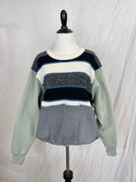 Handmade Mismatch Sweater - Seafoam