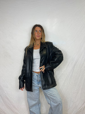 90's Chic Leather Jacket