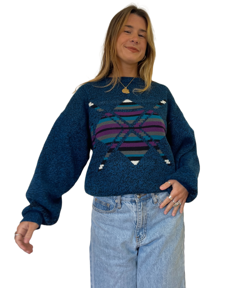 
                
                    Load image into Gallery viewer, 80&amp;#39;s Graphic Knit
                
            